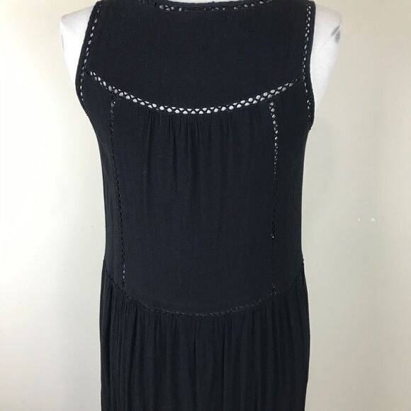 Scotch & Soda Paradise Cove Black Maxi Dress SZ 6 - Picture 4 of 8